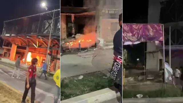 En Fotos: Así fueron los Destrozos en Uruapan y Apatzingán en Protesta por Asesinato de Manzo.