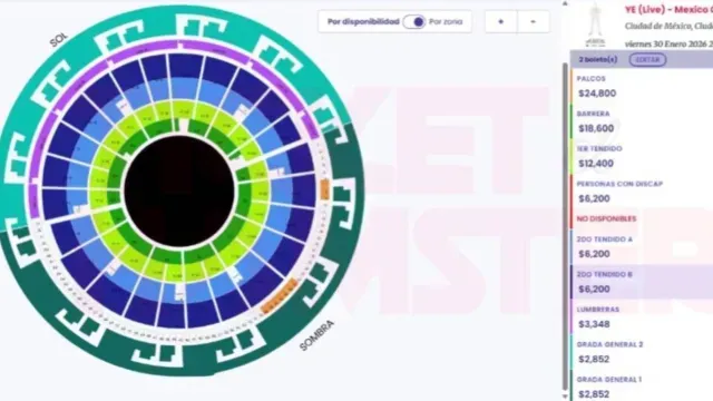 Mapa Plaza de Toros Mexico Kanye West 2026