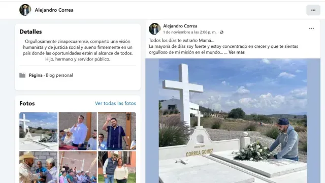 Última Publicación de Alejandro Correa. Foto: FB