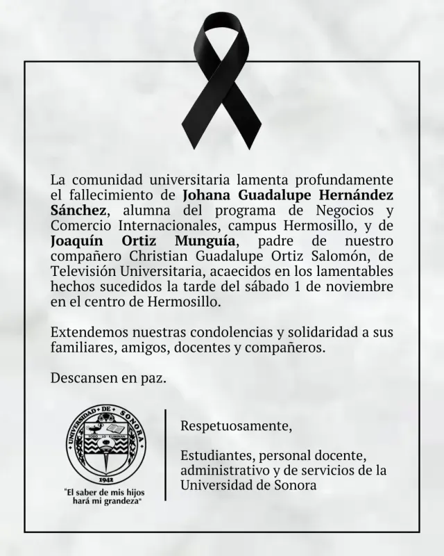Muere Johana, Alumna de Unison en Incendio de Tienda en Hermosillo; Realizan Homenaje