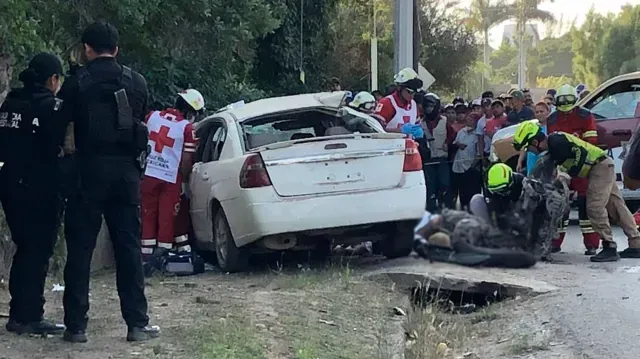 Muere Motociclista y Menor Durante Accidente en Ciudad Victoria