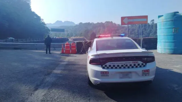En Puebla continua el cierre parcial de circulación. Foto: Guardia Nacional