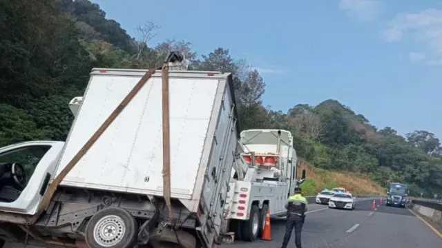 Accidente en Veracruz. Foto: Guardia Nacional