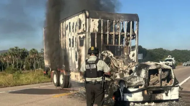 Accidente en Mazatlán. Foto: Guardia Nacional