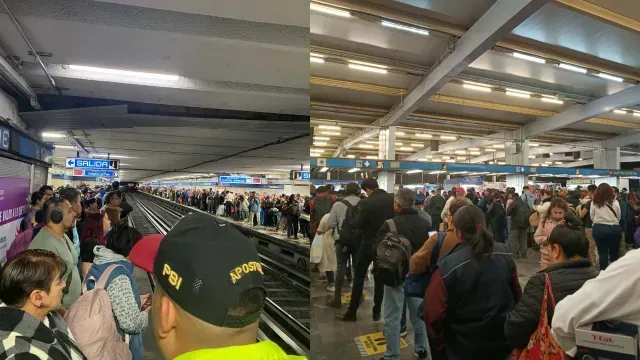 Usuarios de la Línea 2 Hoy, Lunes 22 de diciembre 2025. Foto: Metro CDMX