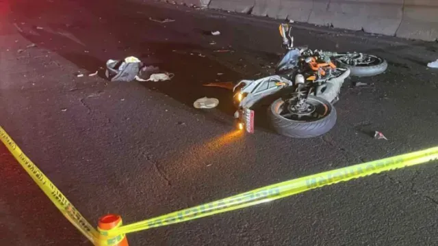 Accidente de motociclista. Foto: Guardia Nacional