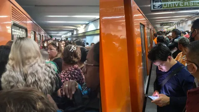 Aglomeraciones en la Línea 3 del Metro de la CDMX. Foto: N+