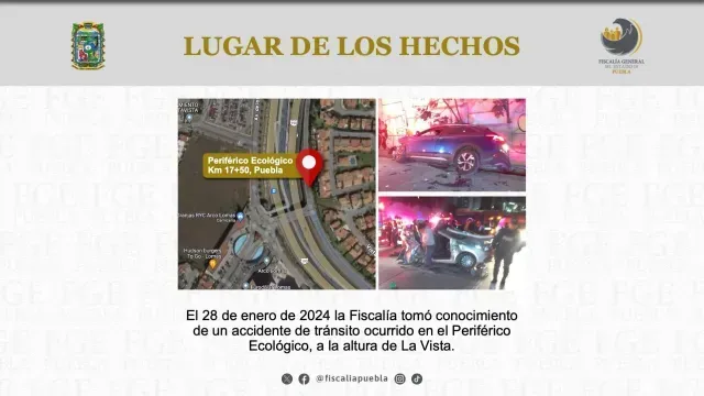 El aparatoso accidente dejó a dos mujeres heridas de gravedad. Foto: X @fiscaliapuebla