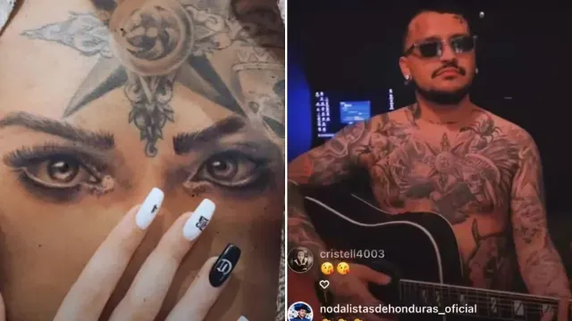 Tatuaje Nodal Ojos Belinda Modificado