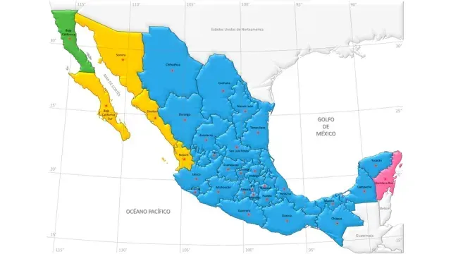 El cambio de horario aplicará solo en 36 municipios de México. Foto: cenam.mx