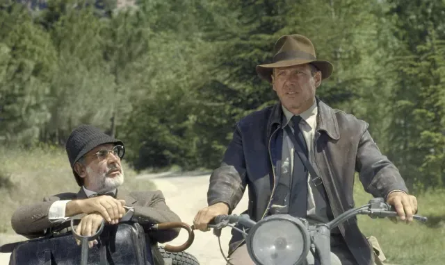 Sean Connery y Harrison Ford en Indiana Jones y la última cruzada