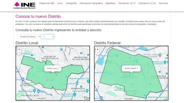 Distrito electoral INE 2024