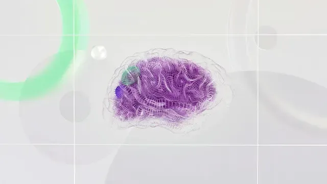 Ilustración artística de la mente en el cerebro