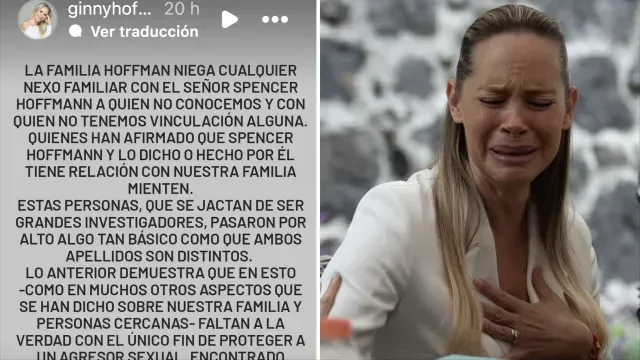 Ginny Hoffman en conferencia de prensa en 2021