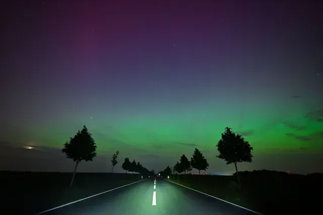 Aurora boreal en Alemania