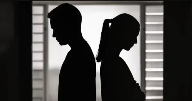 Pareja durante una pelea