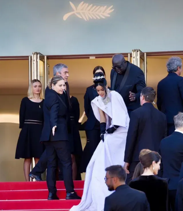La actriz Massiel Taveras tuvo un problema con una guardia en Cannes