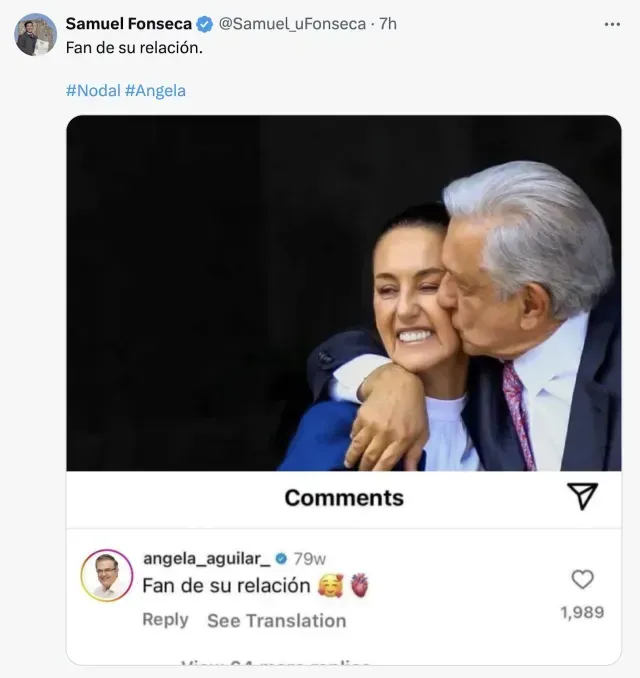 Marcelo Ebrard escribe “fan de su relación” en meme
