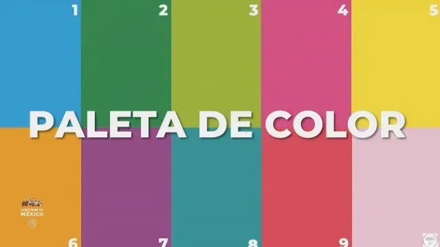 Paleta de color seleccionada para pintar casas en Acapulco.