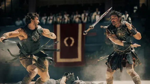 Pedro Pascal y Paul Mescal en la nueva película de Gladiador
