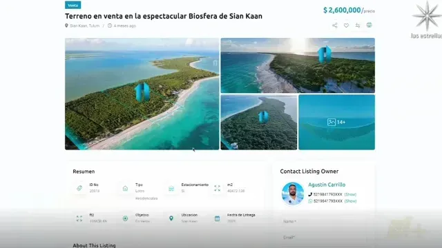 Así venden los terrenos en internet