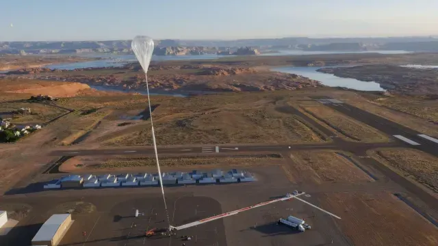 Globo de la empresa World View en Arizona