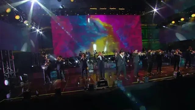 Uno de los momentos más esperados por los asistentes fue la presentación de la Banda MS. Foto: YouTube @lopezobrador