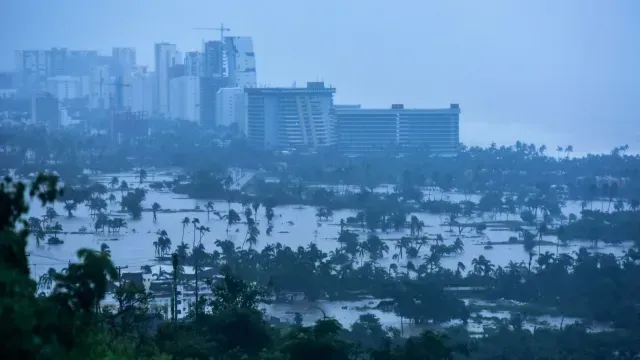 Panorámica de la Zona Diamante inundada