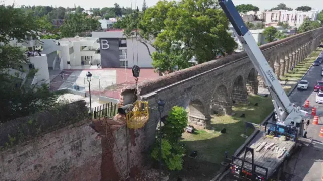 Reparan acueducto histórico de Guadalajara