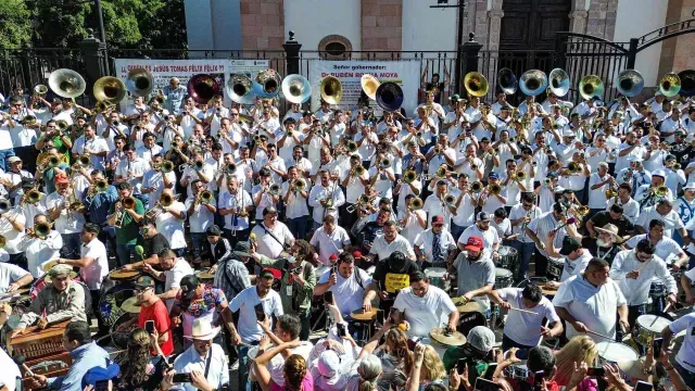 Más de 200 músicos participaron en el evento 'Jalemos con la Banda'. Foto: Cuartoscuro