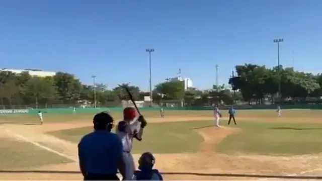 Disparos durante partido de béisbol en Culiacán, Sinaloa. Foto: Video de redes