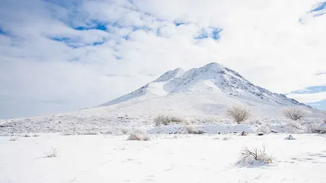 Nevada en Cerro Grande, Chihuahua, en enero de 2021. Foto: Cuartoscuro | Archivo
