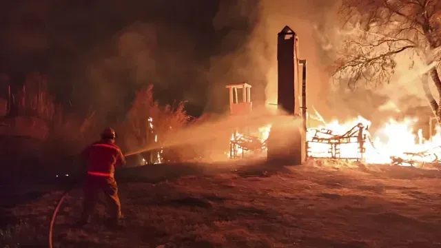 INCENDIO CABAÑA LERDO