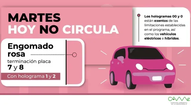 Hoy No Circula Martes 7 de febrero del 2023: CDMX y Edomex