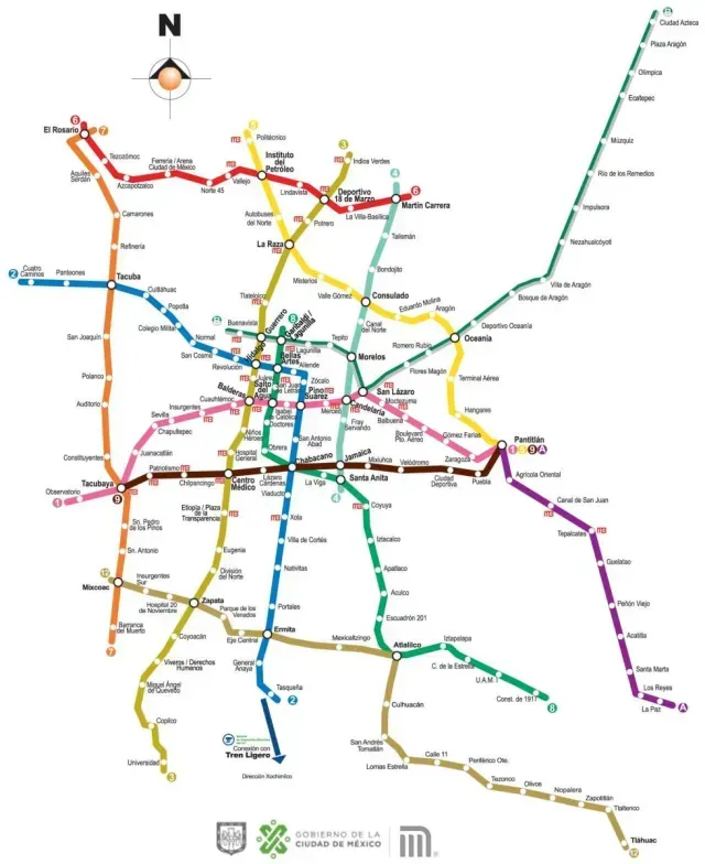 Mapa del Metro CDMX