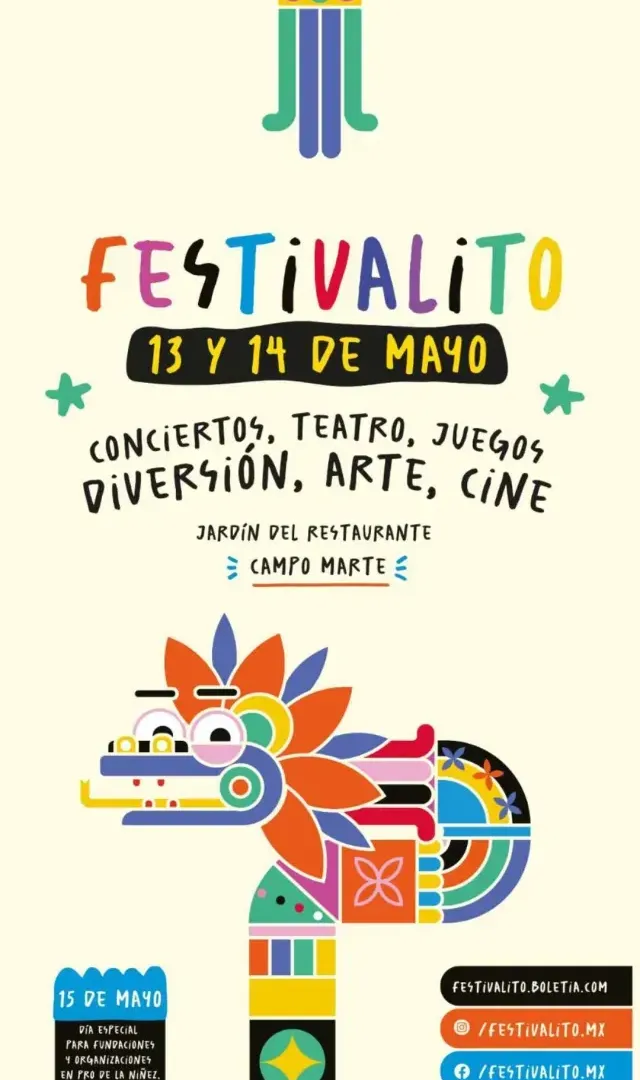 Cartel oficial de Festivalito CDMX