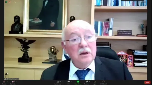 Mensaje vía zoom del Auditor Superior, David Colmenares Páramo.