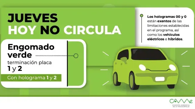Hoy No Circula Jueves 9 de marzo del 2023: CDMX y Edomex
