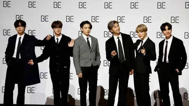 Miembros de la banda de k-pop BTS
