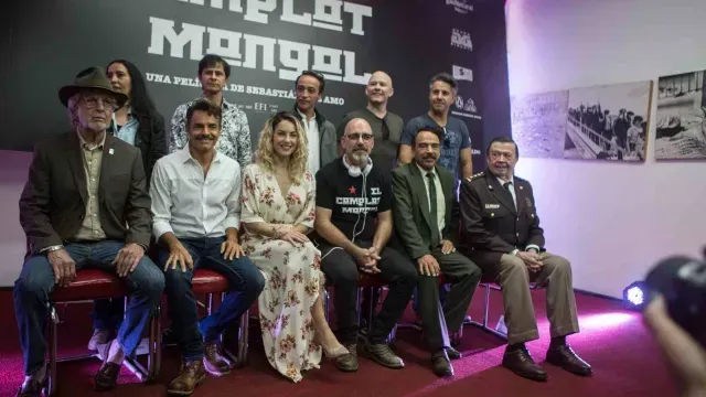 Xavier López Chabelo en la presentación de El Complot Mongol