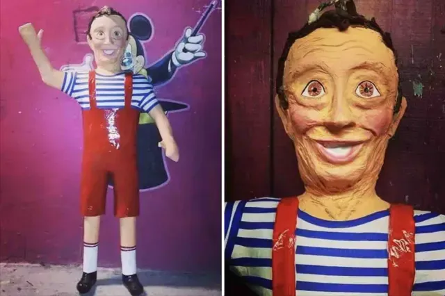 Piñata de Chabelo hecha por la Piñatería Ramírez
