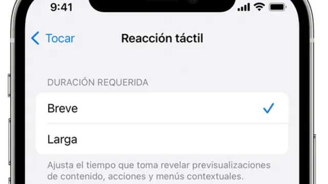 Cómo Activar la Reacción Táctil o 3D Touch en iPhone