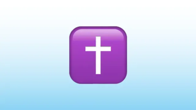 Emoji de la cruz latina de WhatsApp