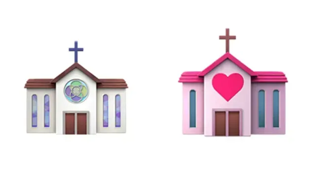 Emojis de iglesia en WhatsApp
