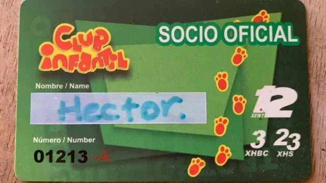 Credencial de Socio Oficial de Club Infantil
