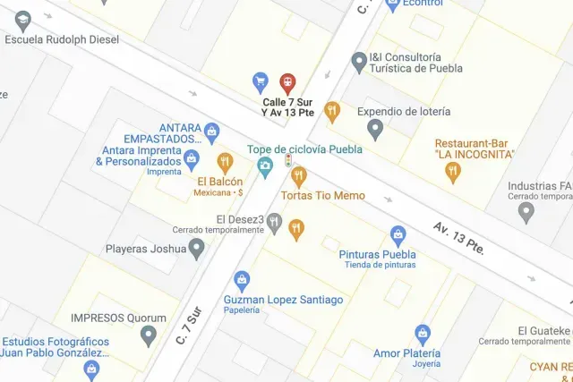 Google Maps referencia el sitio donde peatones caen con ciclovía