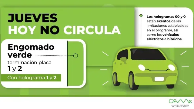 Hoy No Circula Jueves 11 de Mayo del 2023: CDMX y Edomex