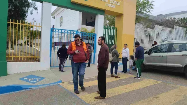 Escuela secundaria Lucio Blanco en Rosarito, Baja California. Foto: Gobierno BC