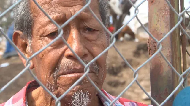 Don José perdió todo con el incendio del verdedero de Matatlán