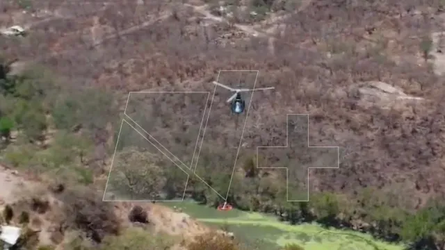 El helicóptero de la Policía estuvo presente en la búsqueda. Foto: N+